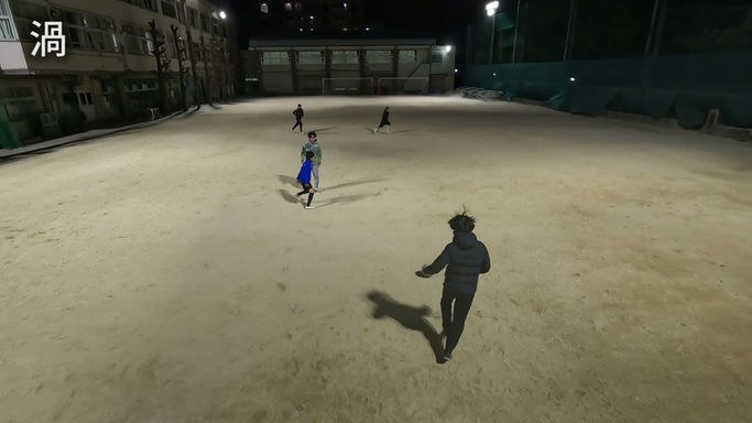 【スクールトレーニング】1/20　直角パス　2対1　渦　ロンド　ミニゲーム